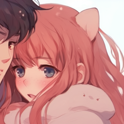 Image For Post | Two characters whispering sweetly to one another, the surroundings blurred to focus on their faces, tones of deep rich colors. cuddly matching pfp for bf and gf pfp for discord. - [matching pfp for bf and gf, aesthetic matching pfp ideas](https://hero.page/pfp/matching-pfp-for-bf-and-gf-aesthetic-matching-pfp-ideas)