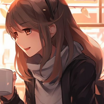 Image For Post | Two characters enjoying a Coffee, warm colors and detailed interior background. exquisite best friends matching pfp in artwork pfp for discord. - [best friends matching pfp, aesthetic matching pfp ideas](https://hero.page/pfp/best-friends-matching-pfp-aesthetic-matching-pfp-ideas)