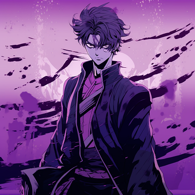 Image For Post | Dynamic pose of anime samurai, filled with energy and animated in varying tones of purple unique anime purple pfp concepts pfp for discord. - [Anime Purple PFP Collection](https://hero.page/pfp/anime-purple-pfp-collection)