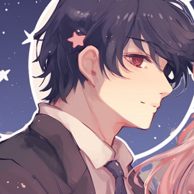 Image For Post | Two characters with celestial motifs, soft pastel colors, linked by a star trail. matching pfp in anime style pfp for discord. - [anime matching pfp, aesthetic matching pfp ideas](https://hero.page/pfp/anime-matching-pfp-aesthetic-matching-pfp-ideas)