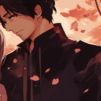 Image For Post | Two characters underneath a cherry blossom tree, warm colors and petals gently falling. stylish match pfp for couples pfp for discord. - [match pfp for couples, aesthetic matching pfp ideas](https://hero.page/pfp/match-pfp-for-couples-aesthetic-matching-pfp-ideas)