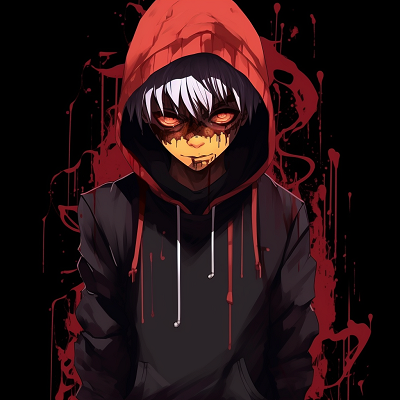 Image For Post | Tokyo Ghoul's character with drip style, use of dark shades and red accents. pfp ideas drippy anime style pfp for discord. - [Ultimate Drippy Anime PFP](https://hero.page/pfp/ultimate-drippy-anime-pfp)