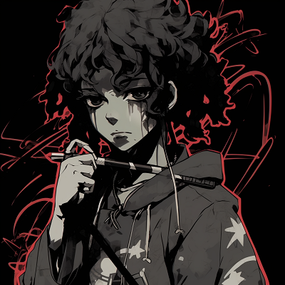 Image For Post | Profile of Afro Samurai showing his powerful stance, detailed linework, and bold colors. black anime characters pfp pfp for discord. - [Anime Black PFP](https://hero.page/pfp/anime-black-pfp)