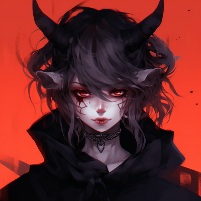 Image For Post | Portrait of an anime demoness, deep colors and detailed facial features. girls' demonic anime pfp pfp for discord. - [demonic anime pfp](https://hero.page/pfp/demonic-anime-pfp)