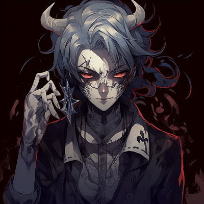 Image For Post Glowing Eyes in the Darkness - aesthetic demonic anime pfp