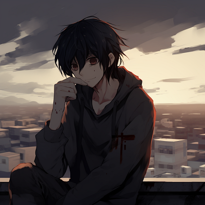 Image For Post | Character crying in the moonlight, the tears glint in the moonlight achieved with shades of silver. aesthetic depressed anime pfp pfp for discord. - [Anime Depressed PFP Collection](https://hero.page/pfp/anime-depressed-pfp-collection)