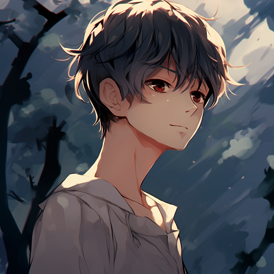 Image For Post | A cool and composed anime boy with a smoky color palette and intensified contrasts. anime manga boy pfp pfp for discord. - [anime pfp male](https://hero.page/pfp/anime-pfp-male)
