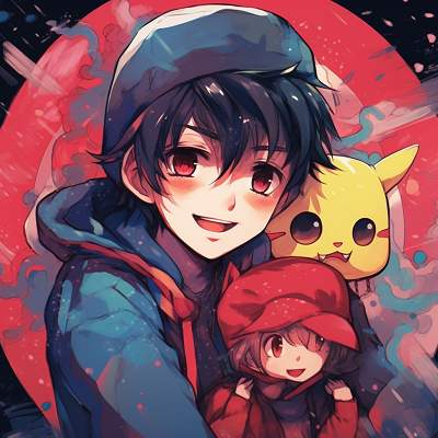 Image For Post | Classic Ash Ketchum and Pikachu, vibrant colors and detailed linework. lovable characters for couple anime matching pfp pfp for discord. - [Couple Anime Matching PFP Inspiration](https://hero.page/pfp/couple-anime-matching-pfp-inspiration)