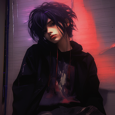 Image For Post | Anime character from the harsh urban streets, depicted in a distinct grunge style with gritty details and deep shadows. masculine grunge aesthetic pfp pfp for discord. - [All about grunge aesthetic pfp](https://hero.page/pfp/all-about-grunge-aesthetic-pfp)