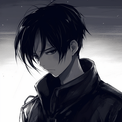 Image For Post | Levi Ackerman portrayed as Humanity's Strongest Soldier, powerful pose and strong outlines. best selections of anime pfp guy pfp for discord. - [anime pfp guy](https://hero.page/pfp/anime-pfp-guy)