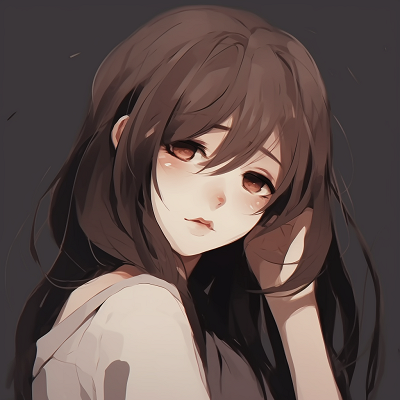 Image For Post | A grayscale portraiture of an anime girl, texturized shading and high contrast. depressed anime girl pfp avatar pfp for discord. - [depressed anime girl pfp](https://hero.page/pfp/depressed-anime-girl-pfp)