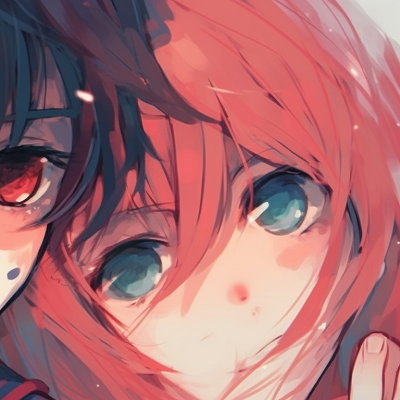Image For Post | Two characters, fiery auras and sharp detailing, intense gazes hinting a fierce bond. charming matching anime pfp for couples pfp for discord. - [matching anime pfp for couples, aesthetic matching pfp ideas](https://hero.page/pfp/matching-anime-pfp-for-couples-aesthetic-matching-pfp-ideas)
