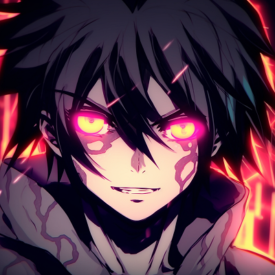 Image For Post | Sasuke's silhouette in the dark with glowing outline and sharingan top-tier glowing anime pfp selection - [Glowing Anime PFP Central](https://hero.page/pfp/glowing-anime-pfp-central)