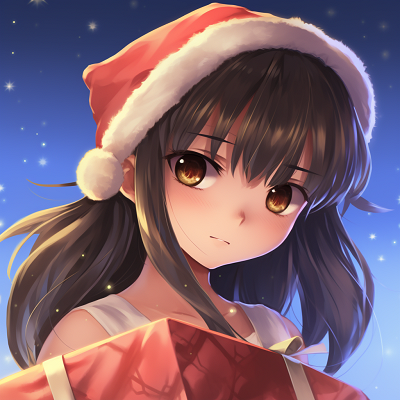 Image For Post | Playful Anime girl image set against a Christmas night, the joy on her face echoing with the festive lights and holiday spirit in the background. anime girl christmas pfp - [christmas pfp anime](https://hero.page/pfp/christmas-pfp-anime)