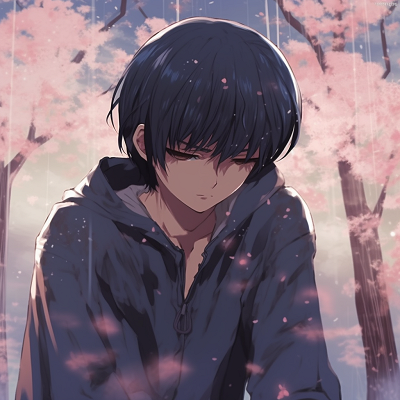 Image For Post | Anime character shrouded in shadows, with dominant dark tones and smooth shading. anime sad aesthetic pfp - [Anime Sad Pfp Central](https://hero.page/pfp/anime-sad-pfp-central)