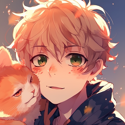 Image For Post | Anime boy in nature, detailed background with green hues, soft lighting effect. cute anime boy pfp anime pfp - [Cute Anime Pfp](https://hero.page/pfp/cute-anime-pfp)