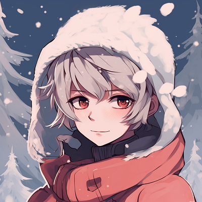 Image For Post | Sakura from Naruto amidst a snowy backdrop, defined linework and soft color palette. anime christmas pfp ideas - [anime christmas pfp optimized space](https://hero.page/pfp/anime-christmas-pfp-optimized-space)