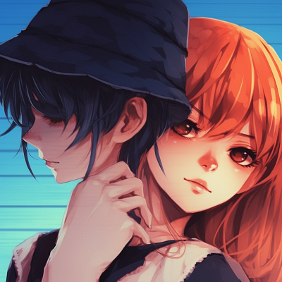 Image For Post | Cool-hued matching profile pictures of Nami and Luffy from One Piece, featuring strong lines. trendy matching pfp anime - [Matching PFP Anime Gallery](https://hero.page/pfp/matching-pfp-anime-gallery)