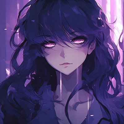 Image For Post Spectacular Purple Haired Mystic - mesmerizing purple anime girls
