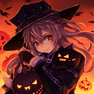 Image For Post | Detailed portrait of an anime couple in Halloween attire, featuring intricate background details and strong, distinct outlines. halloween anime couple pfp - [Halloween Anime PFP Collection](https://hero.page/pfp/halloween-anime-pfp-collection)
