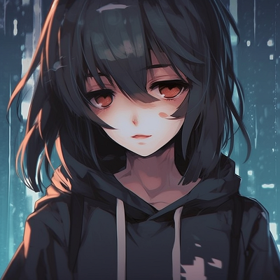 Image For Post | Anime girl with a sad expression, the use of cool hues and detailed lines give depth to her character. aesthetic anime girl with sad pfp - [Sad PFP Anime](https://hero.page/pfp/sad-pfp-anime)