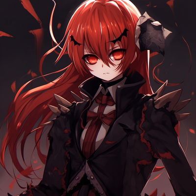 Image For Post | Rias Gremory in Halloween costume, delicate shading and intense crimson hues. halloween pfp anime styles - [Halloween Anime PFP Spotlight](https://hero.page/pfp/halloween-anime-pfp-spotlight)