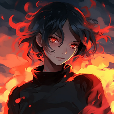Image For Post | Character with brilliant red flames for hair, distinctive anime art style. female fire anime pfp - [Fire Anime PFP Space](https://hero.page/pfp/fire-anime-pfp-space)