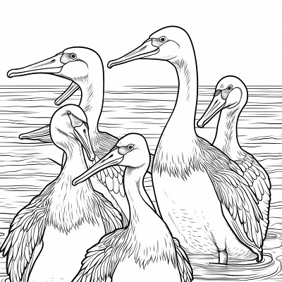 Image For Post The Majestic Flamingo - Printable Coloring Page
