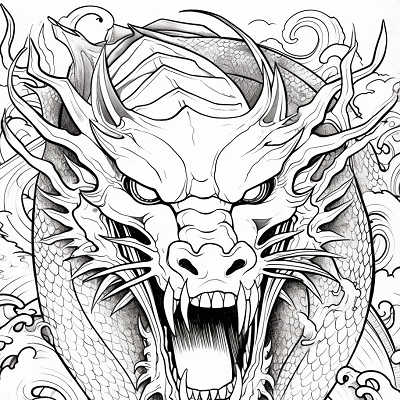 Image For Post Fierce Dragon Inferno Incarnate - Printable Coloring Page