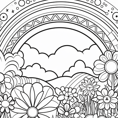 Image For Post Grassy Gust - Printable Coloring Page