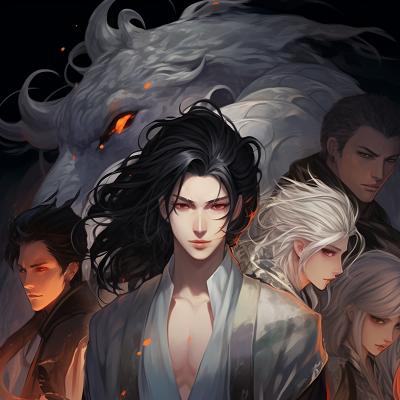 Image For Post | Illustrates Manhua characters surrounded by shadows; distinct gothic-styled art. phone art wallpaper - [Gothic Horror Manhua Wallpapers ](https://hero.page/wallpapers/gothic-horror-manhua-wallpapers-dark-manga-wallpapers-anime-horror)