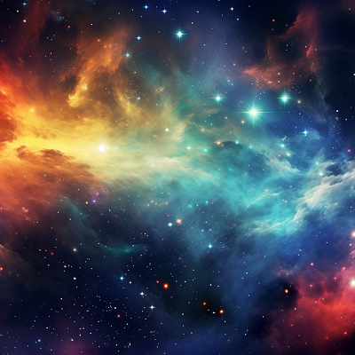Image For Post Space View Vibrant Colors in Digital Art - Wallpaper
