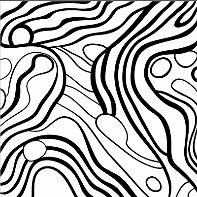 Image For Post Minimalist Abstract Pattern - Printable Coloring Page