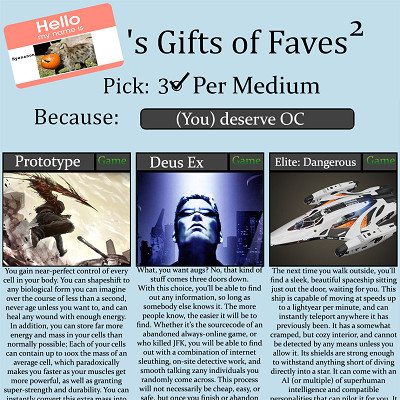 Image For Post Hyenanon's Gift Of Faves 2 CYOA