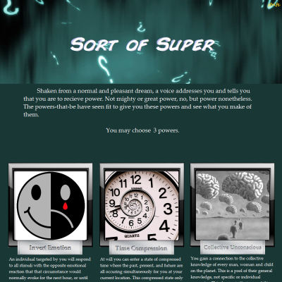 Image For Post Sort of Super CYOA by strifejohnson