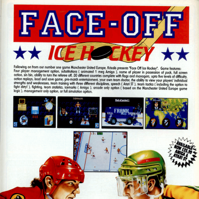 Face-Off Hockey - Video Game From The Early 90's