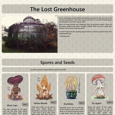 Image For Post The Lost Greenhouse CYOA by youbetterworkb