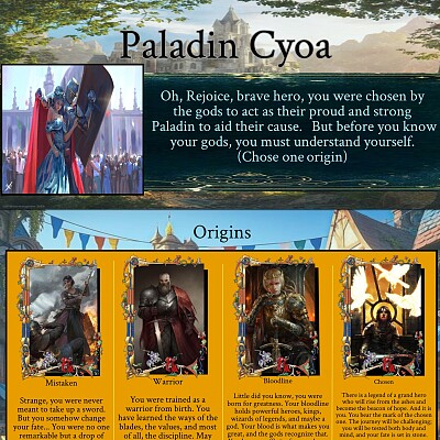 Image For Post Paladin Cyoa (Made by God-Slayer) WIP