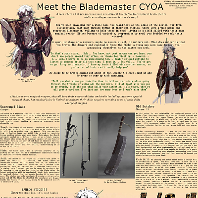 Image For Post Meet the Blademaster CYOA