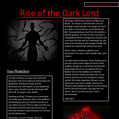 Image For Post Rise of the Dark Lord V1.3