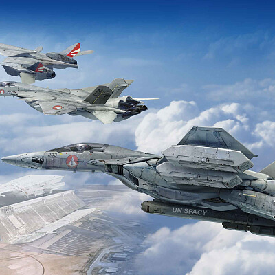 Image For Post A trio of VF-4 Lightning IIIs in flight