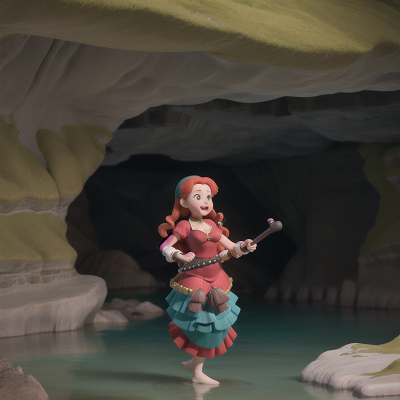 Image For Post Anime, bagpipes, dog, mermaid, celebrating, cave, HD, 4K, AI Generated Art