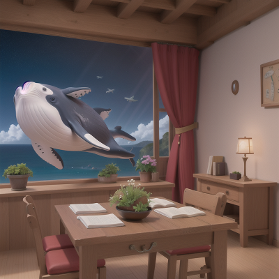 Image For Post Anime, romance, map, whale, castle, teacher, HD, 4K, AI Generated Art