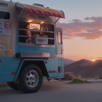 Image For Post Anime, electric guitar, sunset, taco truck, space, suspicion, HD, 4K, AI Generated Art