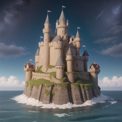 Image For Post Anime, mechanic, yeti, medieval castle, ocean, wormhole, HD, 4K, AI Generated Art