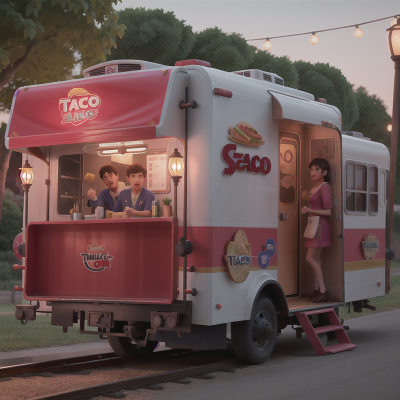 Image For Post Anime, taco truck, queen, doctor, train, lamp, HD, 4K, AI Generated Art