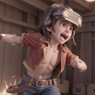 Image For Post Anime, treasure chest, cowboys, fighting, flying, virtual reality, HD, 4K, AI Generated Art