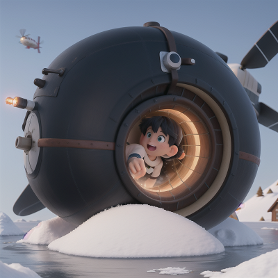 Image For Post Anime, snow, troll, wormhole, swimming, helicopter, HD, 4K, AI Generated Art
