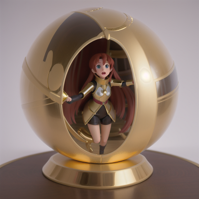 Image For Post Anime, space, holodeck, golden egg, knights, crystal ball, HD, 4K, AI Generated Art