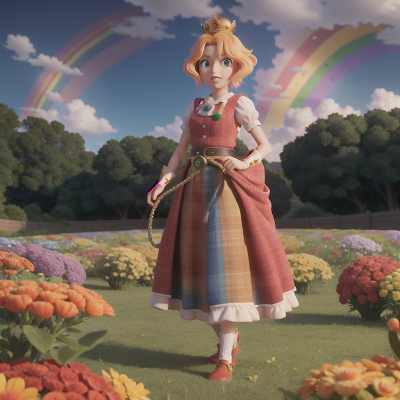 Image For Post Anime, queen, hero, rainbow, farmer, camera, HD, 4K, AI Generated Art